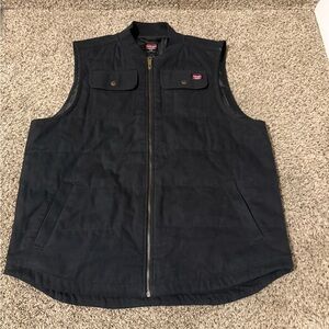 Wrangler workwear quilted duck work vest